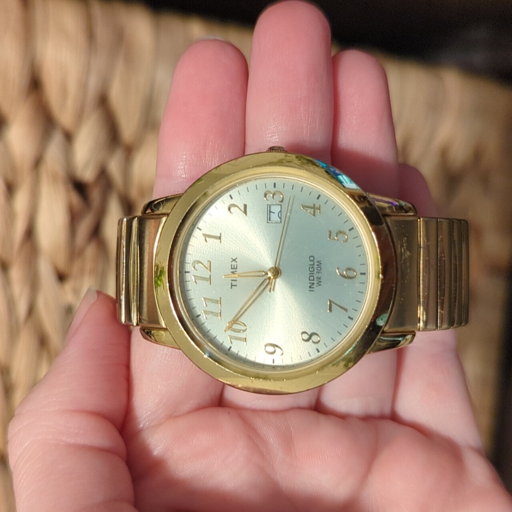 Timex Gold-Tone Indiglo Watch